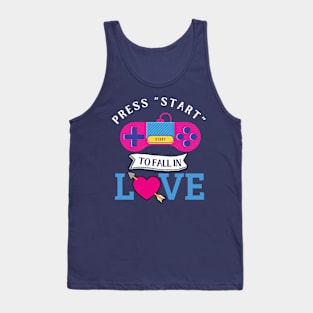 Funny video gamers in valentine's day Tank Top